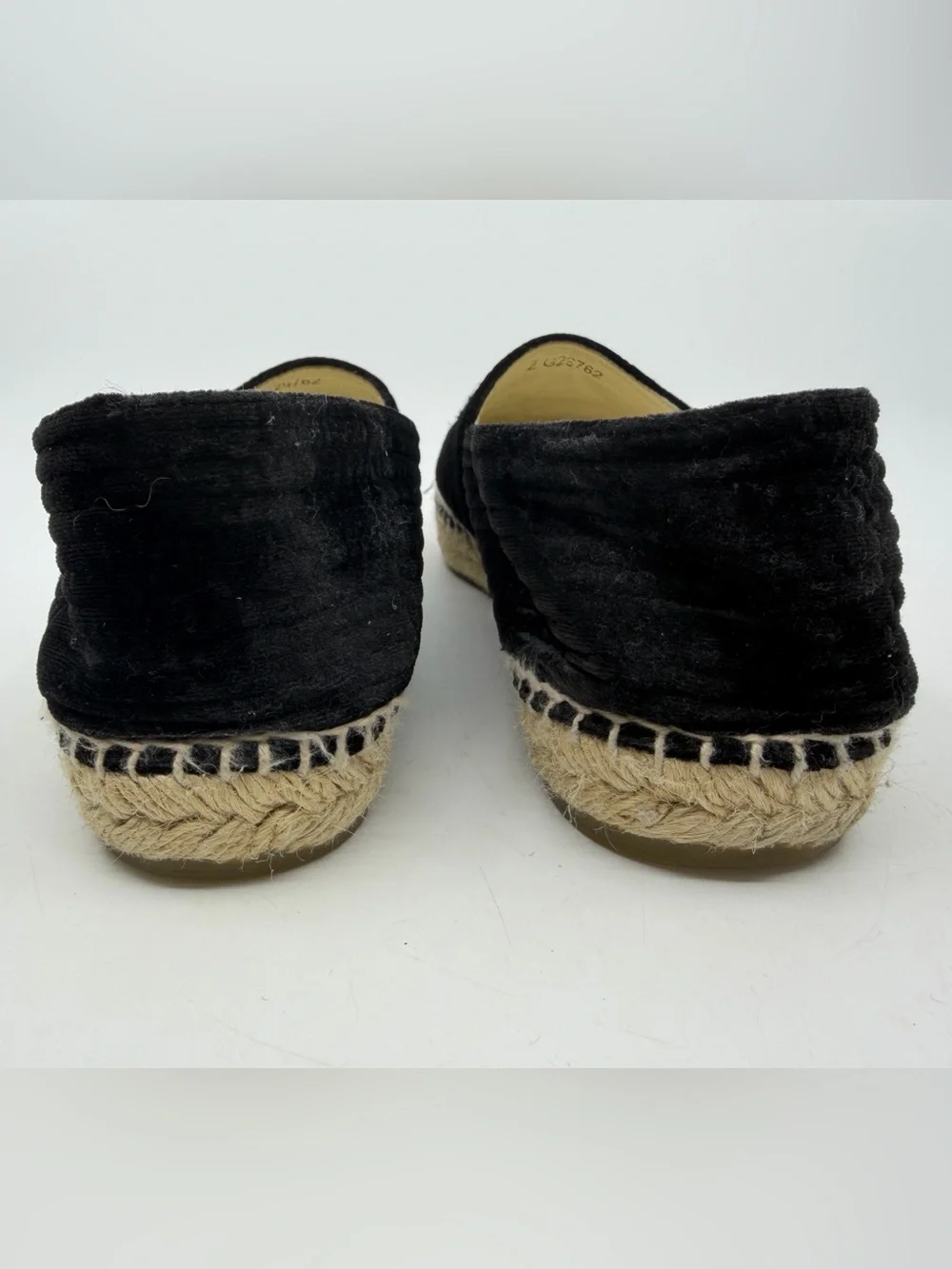 Chanel Velvet Grosgrain CC Espadrilles